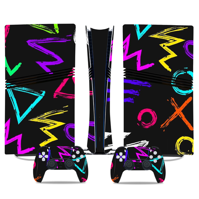 Game PS5 Pro Digital Skin Sticker Decal Cover for Console and 2 Controllers New PS5 Pro Skin Vinyl