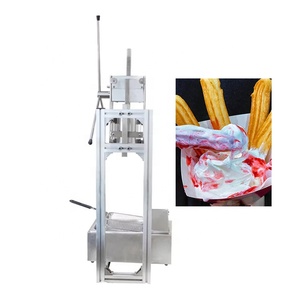 Máquina manual de acero inoxidable para hacer <span class=keywords><strong>churros</strong></span>, con 5 moldes para <span class=keywords><strong>churros</strong></span> huecos, máquina para freír <span class=keywords><strong>churros</strong></span> españoles, suministro de fábrica - Product Image 3