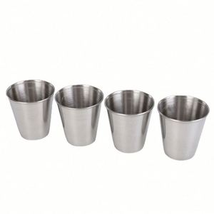 Ensemble de tasses à bière portables en acier inoxydable épaissi de 70 ml avec housse en cuir PU - Product Image 5