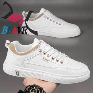 Zapatillas Deportivas para Hombre 2023, Blancas, Transpirables, con Cordones, Casuales, Tenis Deportivos, Zapatos de Skateboard - Product Image 1