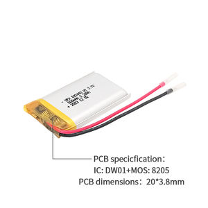 공장 맞춤형 고온 리튬 이온 배터리 UFX 632440 HT 600mAh 3.7V GPS 용 - Product Image 3