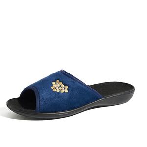 <span class=keywords><strong>Mules</strong></span> en <span class=keywords><strong>feutre</strong></span> à talon compensé haut de gamme brodées, pour intérieur et extérieur, vente en gros, sandales personnalisables - Product Image 1