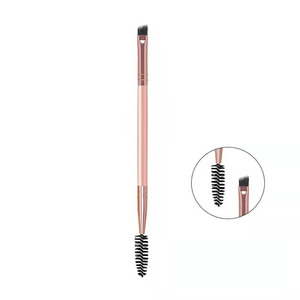 Brosse à sourcils et mascara double embout noire et dorée de précision, personnalisée ou standard, avec applicateur en forme de brosse à mascara, double face, écologique et réutilisable - Product Image 2