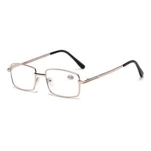 601โลหะกรอบ PC เลนส์สายตายาวลบ250ผู้ผลิตขายส่งแว่นตาผู้หญิงแก้ไขแว่นตาที่มีความยืดหยุ่นแว่นอ่านหนังสือ