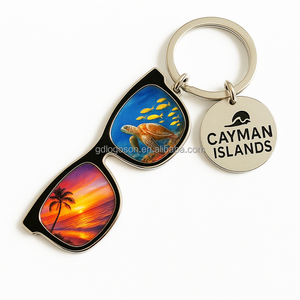 Porte-clés Souvenir Touristique Thème Plage Motif Hibiscus Vente en Gros Usine Maldives Logo Personnalisé Tortue Métallique Émaillée - Product Image 6