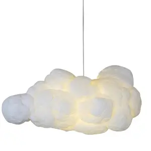 modern restaurant chandelier bedroom living room art design floating creative nordic cloud shape industrial pendant lamp