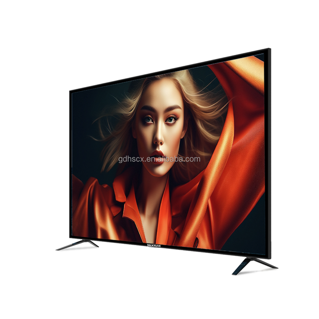 2026 New 55 Inch Aluminum Frame Smart TV 4K UHD Wireless Miracast LED Television for Meeting Room