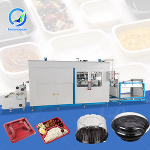Machine de fabrication de contenants alimentaires en plastique PET OCEAN PET, mini machine de thermoformage sous vide pour barquettes à œufs - Product Image 1