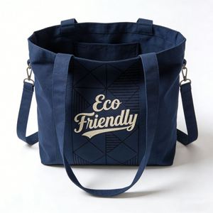 Custom Cute Canvas Tote Bags for Women Shoulder Bag with Inner Pocket for Work Beach Travel and Shopping Grocery - Product Image 1