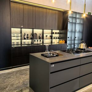 VC Home Petite taille <span class=keywords><strong>Prix</strong></span> bon marché Mobilier aménagé personnalisable Unité de kitchenette moderne Armoire de <span class=keywords><strong>cuisine</strong></span> complète - Product Image 5