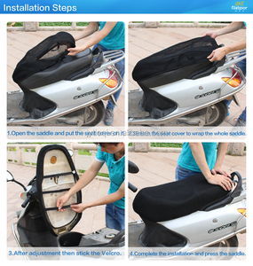 Capa de Assento de Moto em Malha 3D de Poliéster com Proteção Solar para Verão – Almofada de Assento para Scooter e Motocicleta – Lançamento Quente - Product Image 5