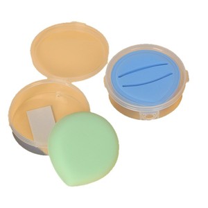 Dual Effect <b>Cushion</b> Puff <b>Round</b> Sponge Wet Dry Use For Powder Foundation Makeup Application - Product Image 4