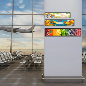 <strong>Widescreen</strong> 28&quot; Stretched Bar <strong>Lcd</strong> Advertising <strong>Display</strong> Commercial Stretch Screen for Shelf Supermarket - Product Image 3