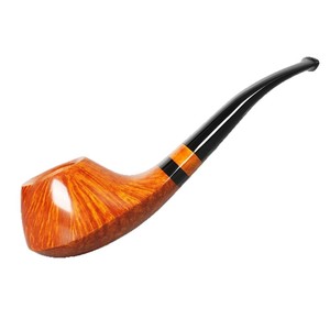 MUXIANG Briar Wood Smoking Pipe Bent Type Tobacco Pipe For Men Solid Wood Pipe With 3mm Smoke Channel - Product Image 5