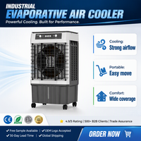 Ventilateur rafraîchisseur d'air évaporatif portable, réservoir d'eau de 30 L, humidificateur, respectueux de l'environnement, économie d'énergie, faible bruit, 3 modes, minuterie, télécommande