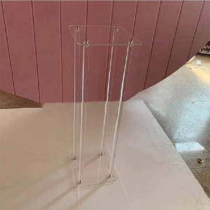 Support à fleurs en acrylique Artfulcosmos, décoration de mariage moderne, vase sur piédestal en cristal, centre de table - Product Image 6