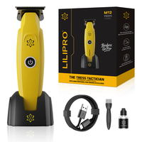 LILIPRO M12 Professional <strong>Zero</strong> <strong>Gapped</strong> Blade <strong>Trimmer</strong> Barber Hair Product Cordless Rechargeable Edgers Clippers Hair <strong>Trimmer</strong> Fast