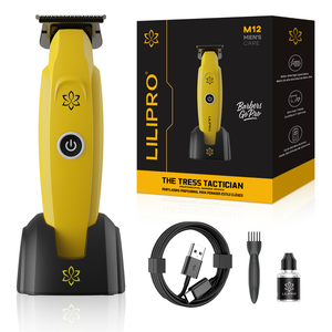 LiliPro M12 पेशेवर शून्य गिप्ड ब्लेड ट्रिमर नाई बाल उत्पाद कॉर्डलेस रिचार्जेबल ग्राहक तेज - Product Image 1