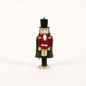 Small Walnut Soldier Resin Pendant Elegant Standing Figure <b>Box</b> Ornament for <b>Christmas</b> Tree Decoration Doll Shape Factory - Product Image 5