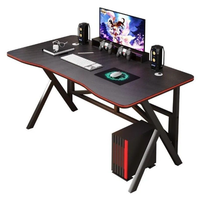 Escritorio para Juegos de Metal y Fibra de Carbono Resistente para Oficina en Casa y Dormitorio - Mesa de Computadora para Estudiantes