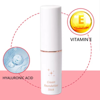 Vente en gros de bâtonnets de fond de teint crème personnalisés avec logo de marque privée, imperméables, longue tenue, couvrance totale, hydratants, maquillage pour le visage