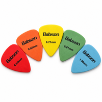 Plectres de guitare POM 0,50-1,00 mm en acétal mat pour guitare acoustique, électrique et basse, logo personnalisé, OEM, vente en gros