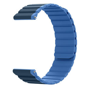 Eraysun 20/22mm <span class=keywords><strong>Bracelet</strong></span> de montre en Silicone magnétique universel deux couleurs personnalisé pour Samsung <span class=keywords><strong>Garmin</strong></span> Femmes Hommes Sport <span class=keywords><strong>Bracelet</strong></span> Bandes - Product Image 3
