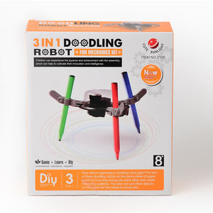 3 In 1 Robot mainan edukasi kreatif, mainan Robot gambar coretan otomatis grafiti listrik DIY untuk anak-anak - Product Image 6
