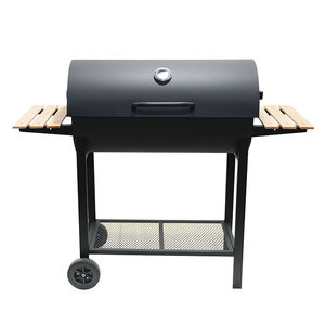 Double-Sided Charcoal Grill With Trolley Outdoor BBQ Grill Multifunctional Portable Camping Grill For Household Use - Product Image 3