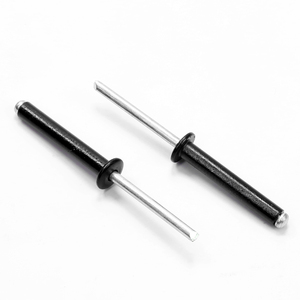 10 pièces/sac Rivets aveugles à tête ronde en aluminium zingué noir M2-M5 Grade 4.8 Longueur 4-30mm Vente en gros Fabricant - Product Image 3