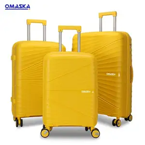 OMASKA PP行李箱套装3 pcs行李箱旋转器男士20 24 28英寸PP拉杆包