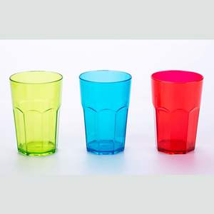 Nuovo 3 pezzi di plastica grande tazza per collutorio bagno ottagonale tazza romana per coppia di succhi e bicchieri di birra - Product Image 1