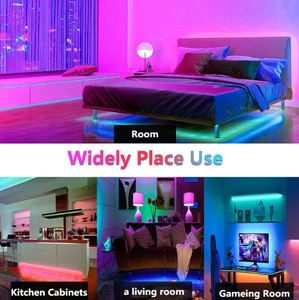 5V <b>USB</b> Flexible RGB Tape <b>Light</b>, Smart App/Remote Controlled Music Sync Chasing <b>Light</b> for Room Decoration - Product Image 6
