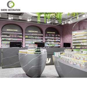 Design d'intérieur de magasin de pharmacie au détail, vitrine de magasin de <span class=keywords><strong>phytothérapie</strong></span> et support à vendre - Product Image 6