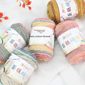 Hilo Acrílico Mezclado <span class=keywords><strong>de</strong></span> 5 Capas, 100g, 2mm, Teñido Arcoíris, Personalizable al por Mayor, para Tejer y Hacer Ganchillo - Product Image 4