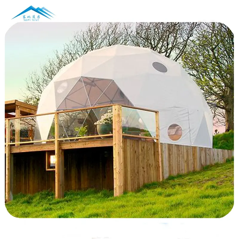 Harga Terbaik PVC Polythene Garden Iglu Geodesic Kubah Tenda Hotel Rumah untuk Dijual