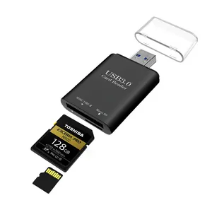 Lector de tarjetas USB 3,0 con ranuras duales, escritor de alta velocidad, 312Mbps, memoria de Cámara 2 en 1, Mini SD4.0, lector de tarjetas TF para ordenador, 2 en 1