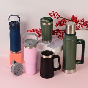 Flip Straw 30oz 40oz Vaso Frascos de vacío de acero inoxidable Caliente Clasico Termo al por mayor vaso Delgado Caliente y fresco Original - Product Image 4