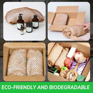 Ingrosso 12 "x 328 'Eco Friendly <span class=keywords><strong>carta</strong></span> <span class=keywords><strong>da</strong></span> imballaggio a nido d'ape involucro bianco <span class=keywords><strong>marrone</strong></span> nero rotolo di <span class=keywords><strong>carta</strong></span> a nido d'ape Kraft - Product Image 6