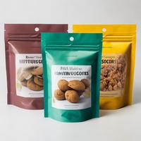 Sachets d'emballage en plastique PE de 200g et 400g avec fermeture à pression, qualité alimentaire, vente en gros