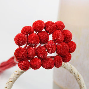 Billy Button Bolas doradas Flores secas preservadas para ramo de boda Decoración navideña Craspedia Billy Ball Craspedia Bola dorada - Product Image 2