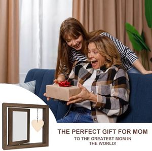 Quà Tặng Ngày của mẹ cho mẹ từ Con Gái Con Trai, tin nhắn tự làm xoay khung ảnh bằng gỗ cá nhân Ý tưởng quà Tặng nhà chân thành - Product Image 4