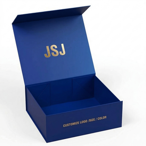 Boîte cadeau cosmétique élégante en carton noir mat, pliable, pour ensemble de soins de la peau, emballage de luxe avec fermeture à <span class=keywords><strong>ruban</strong></span>, étui cadeau - Product Image 5