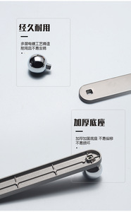 Modern Zinc Alloy Door Handles for Cabinets Wardrobes Drawers Bathroom Living Room Hotel Use-Durable Easy Installation - Product Image 3