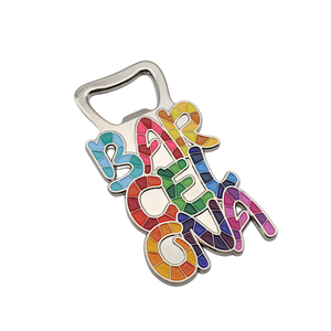 Imán de nevera de recuerdo de <span class=keywords><strong>Barcelona</strong></span> España con abrebotellas Regalo de viaje personalizado para turistas - Product Image 2