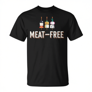 T-shirt haut de gamme pour régime végétarien et végétalien sans viande - Product Image 2