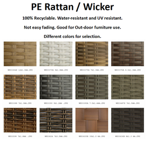 سرير نهاري من الراتان البلاستيكي في جميع الأحوال الجوية من PE للحدائق الخارجية ، خوص الفناء ، كراسي الاستلقاء للفنادق والفيلات - Product Image 6