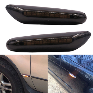 Señales de giro laterales LED NSSC para BMW E36 E46 E60 E87 E90 E92 X1 X3 guardabarros marcador lateral luz ámbar luces LED de flujo delantero - Product Image 6