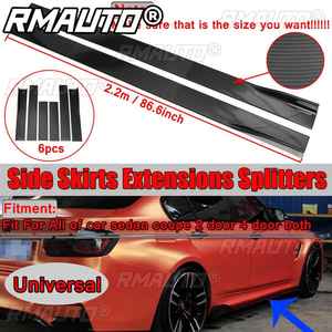 6 Piezas de Extensiones Universales para Faldones Laterales de 2m/2.2m, Alerones Divisores para BMW, Benz, Honda, Audi, VW - Product Image 4