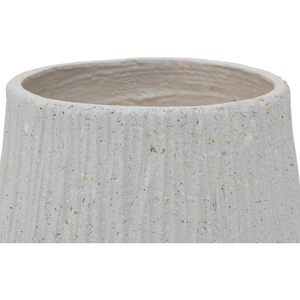 Maceta de Óxido de Magnesio Mdj de 11 Pulgadas, Maceta Vertical con Textura Acanalada, Maceta Interior con Orificio de Drenaje para Plantas Verdes y Flores - Product Image 6
